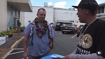 Josh Green confronted by Hawaii Free Speech News